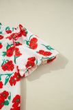Puff Sleeve Floral Blouse