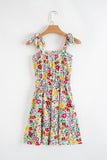 Tie Strap Floral Mini Dress