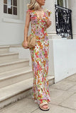 Floral V-Neck Casual Dress