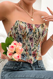 Floral Strapless Tank