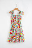 Tie Strap Floral Mini Dress