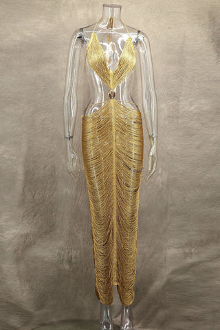 Glamorous Cut-Out Evening Dress