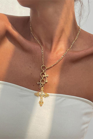 Crystal Charm Pendant Necklace