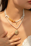 Layered Seashell Pendant Necklace