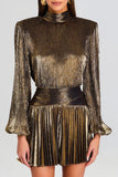 Elegant Evening Metallic Dress