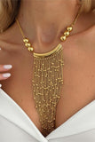 Elegant Fringe Chain Necklace
