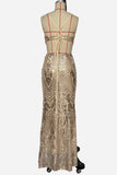Elegant Cutout Evening Gown