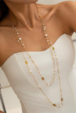 Long Layered Pendant Necklace