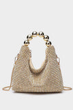 Statement Handle Rhinestone Bag