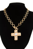 Bold Chain Necklace with Statement Pendant