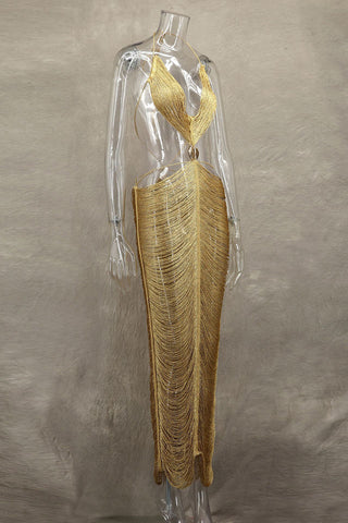 Glamorous Cut-Out Evening Dress