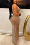 Elegant Beaded Night Out Dress