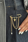 Chic Heart Chain Brooch