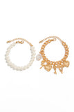 Charm Bracelet and Beaded Bracelet Set