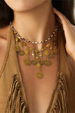 Boho Coin Charm Necklace