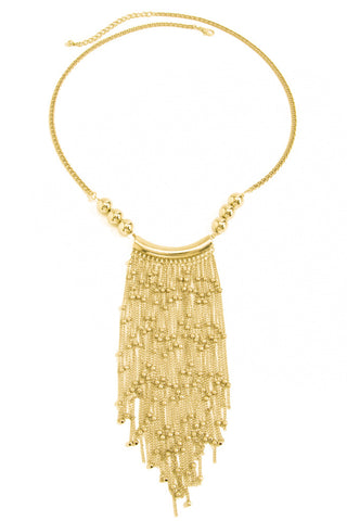 Elegant Fringe Chain Necklace