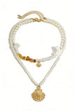 Layered Seashell Pendant Necklace