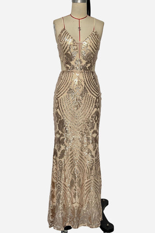 Elegant Cutout Evening Gown