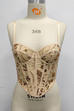 Embellished Corset Tank Top