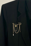 Chic Heart Chain Brooch