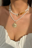 Layered Seashell Pendant Necklace