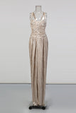 Elegant Pleated Evening Gown