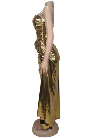 Elegant Cut-Out Evening Dress