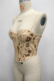 Embellished Corset Tank Top