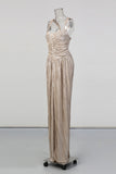 Elegant Pleated Evening Gown