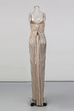 Elegant Pleated Evening Gown