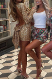 Sequin Mini Skirt