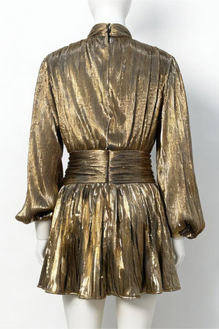 Elegant Evening Metallic Dress