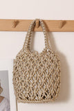 Handwoven Open-Weave Tote Bag