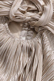 Elegant Pleated Evening Gown