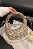 Sleek Stacked Handle Handbag