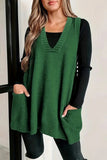 V-Neck Sweater Vest with Pockets