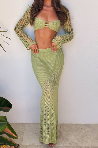 Crochet Skirt Set