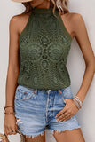 Lace Halter Tank Top
