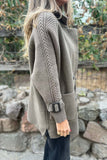 Chic Button-Front Collar Jacket