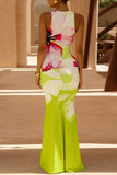 Sleeveless Floral Maxi Dress
