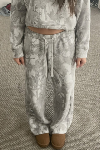 Drawstring Wide-Leg Casual Pants