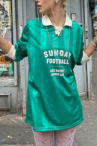 Sunday Football Graphic Long Sleeve Tee