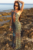 Strappy Open-Back Maxi Casual Dress