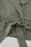 Belted Cropped Trench Coat
