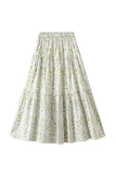 Tiered Floral Maxi Skirt