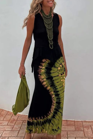 Tie-Dye Maxi Dress