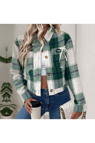 Chic Button-Up Plaid Shacket