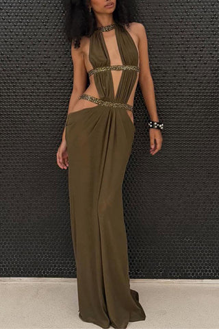 Elegant Cutout Evening Dress