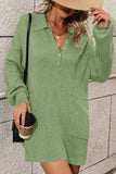 Button-Down Sweater Dress