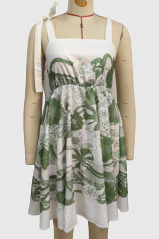 Sleeveless Patterned Casual Dress